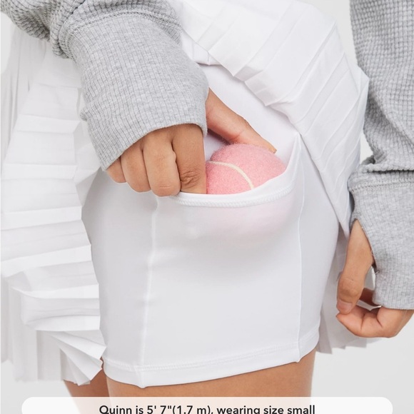 Aerie Crisp White Pleated Skort - Picture 3 of 12